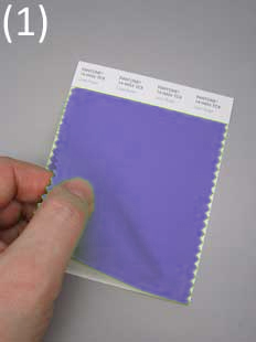 Pantone® Smart Color Swatch Card loses, doppellagiges Gewebe (ca. 10 x 11 cm) 