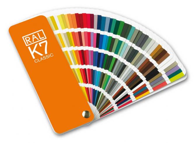 RAL K7 Colour fan deck with 213 RAL CLASSIC colours 